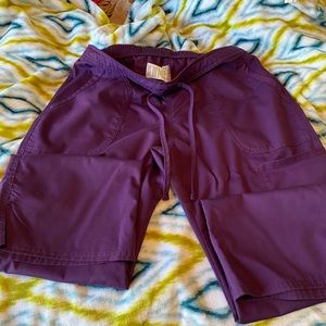 Cherokee Workwear M petite purple scrub bottom